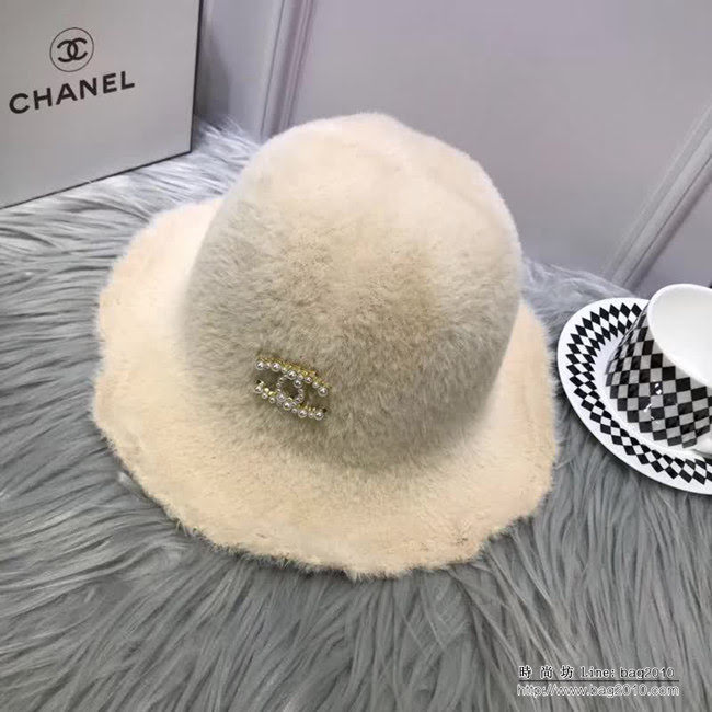 CHANEL香奈兒 專櫃新品 火爆經典款 秋冬小香風 時尚小盆帽 LLWJ7124